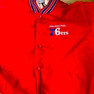 1980’s original Philadelphia 76ers Swingster satin basketball jacket! Vintage!